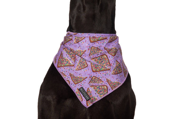 Big and Little Dogs-DOG BANDANA: Purple Fairy Bread