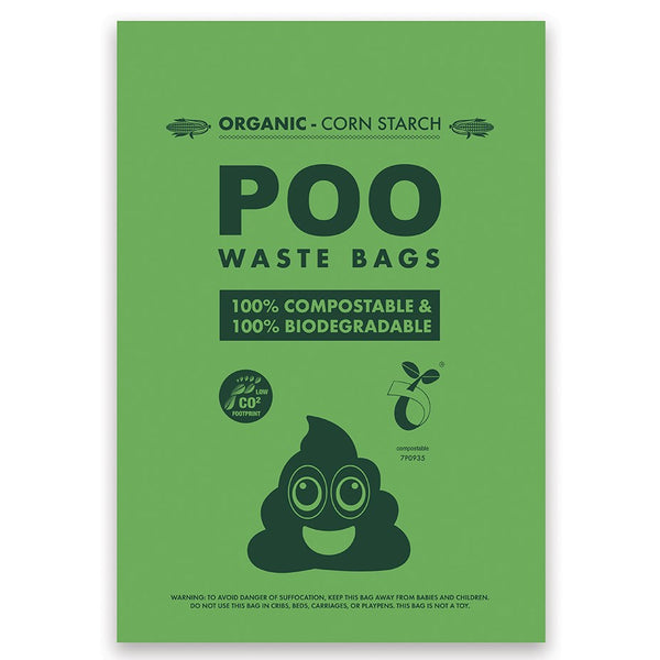 Poo- 100% Compostable 100% Biodegradable Waste Bags