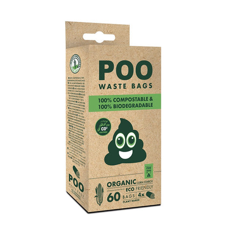 Poo- 100% Compostable 100% Biodegradable Waste Bags