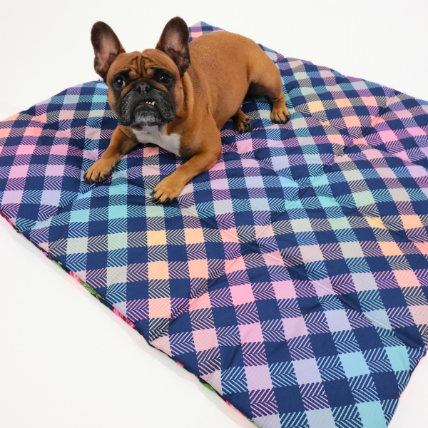 Big and Little Dogs-ON-THE-GO PET MAT: Petal Paradise