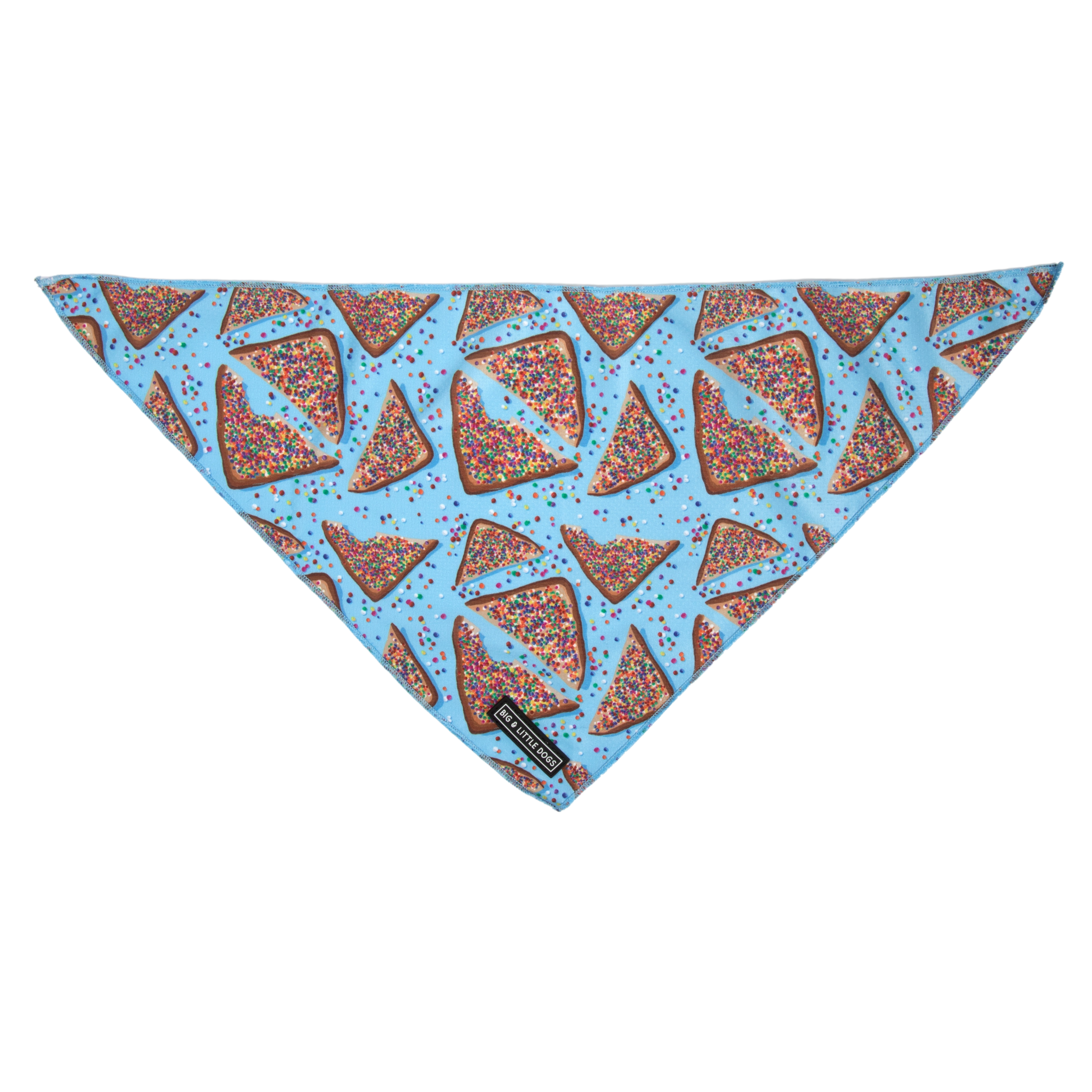 Big And Little Dogs-DOG BANDANA: Blue Fairy Bread