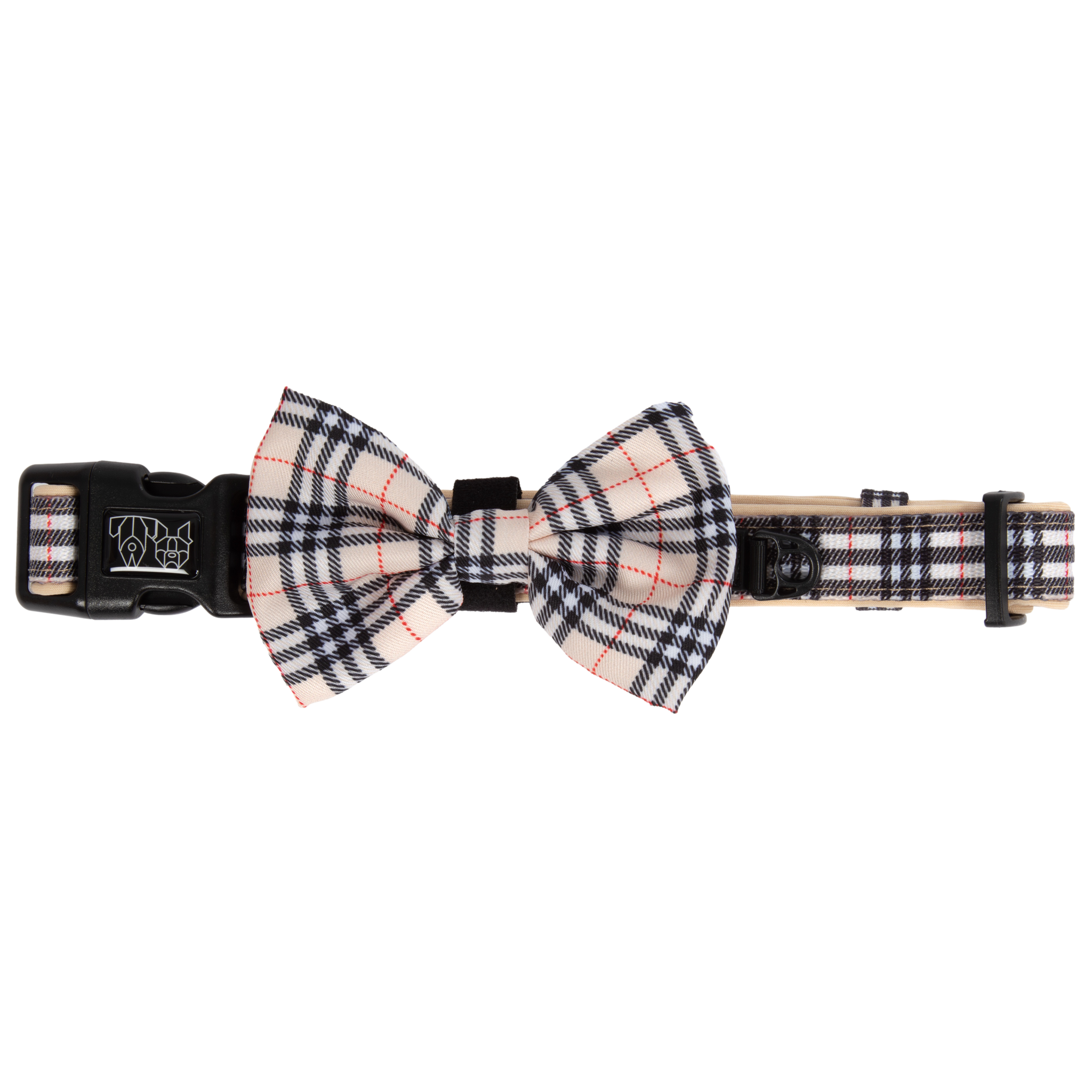 Big And Little Dogs-DOG COLLAR & BOW TIE: Nova Plaid