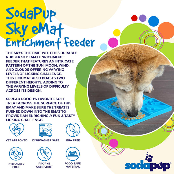 Sodapup Sky Design eMat Lick Mat