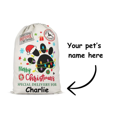 The Doggy Bag Santa Sack 2024- Custom Name