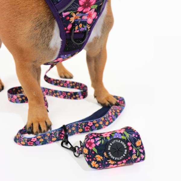 Big and Little Dogs- DOG POOP BAG HOLDER: Petal Paradise