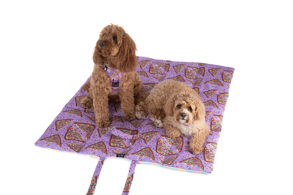 Big and Little Dogs-ON-THE-GO PET MAT: Purple Fairy Bread/Gelato