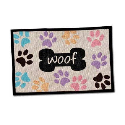 Loving Pets Pet Bowl Mat- Woof