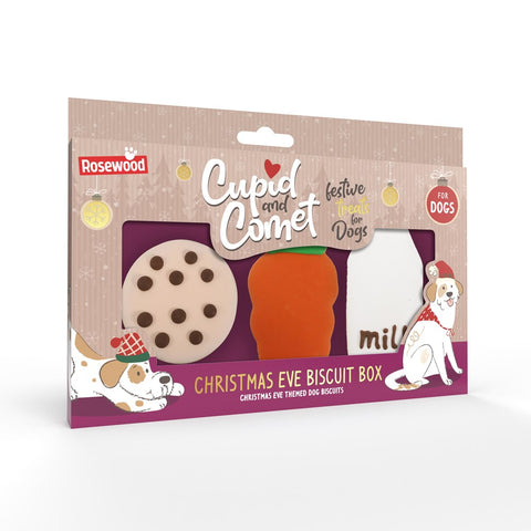 Cupid and Comet- Christmas Eve Dog Biscuit Box