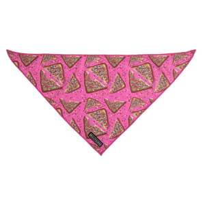 Big And Little Dogs-DOG BANDANA: Pink Fairy Bread