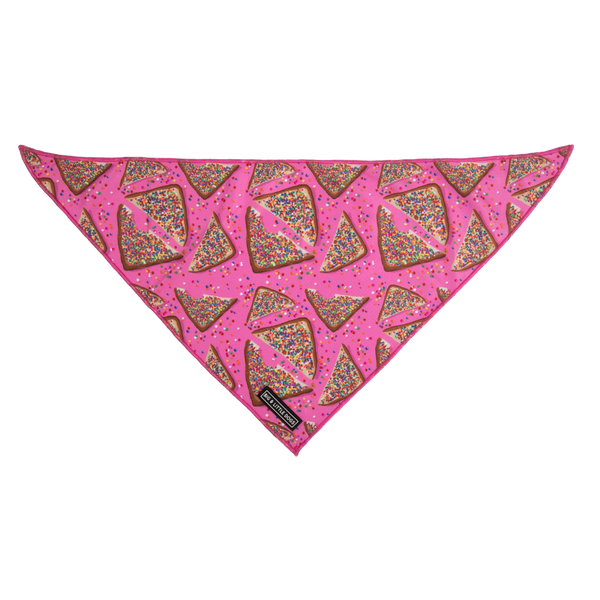 Big And Little Dogs-DOG BANDANA: Pink Fairy Bread