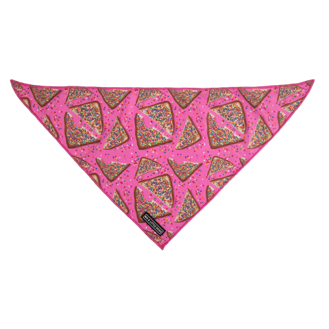 Big And Little Dogs-DOG BANDANA: Pink Fairy Bread