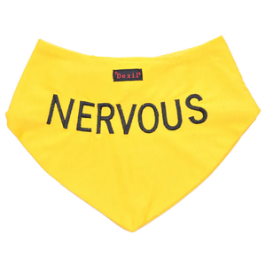 Friendly Dog Collars- NERVOUS- Bandana