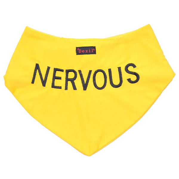 Friendly Dog Collars- NERVOUS- Bandana