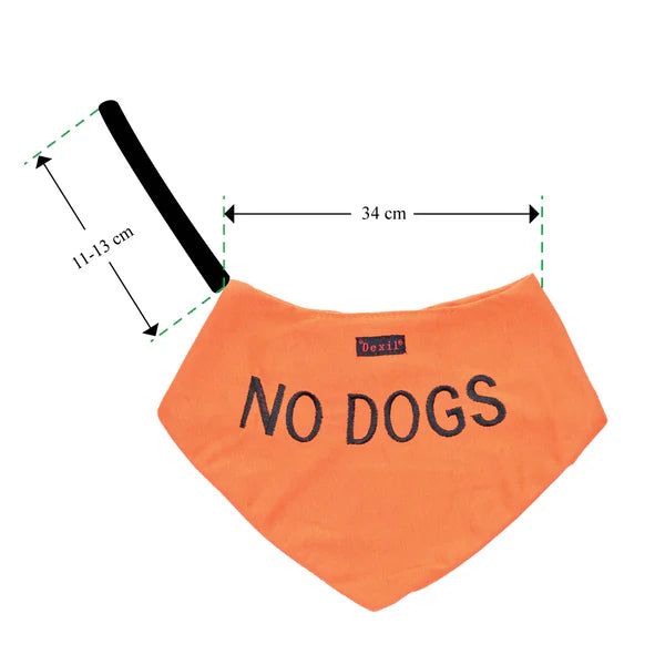 Friendly Dog Collars- NO DOGS- Bandana