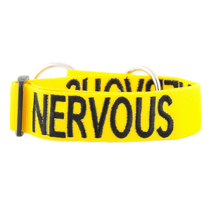 Friendly Dog Collars- NERVOUS- Semi Slip Collar L/XXL