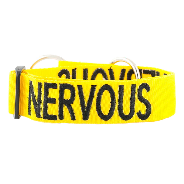 Friendly Dog Collars- NERVOUS- Semi Slip Collar L/XXL