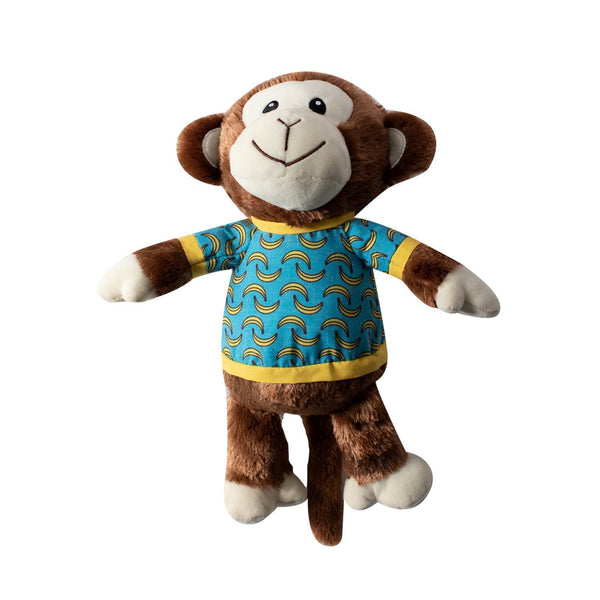 Fringe Studio Banana's The Monkey Plush Dog Toy-X Large