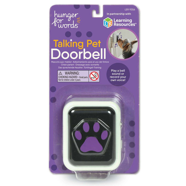 Hunger For Words Talking Pet Doorbell- Perfect When There's No Doggy Door!