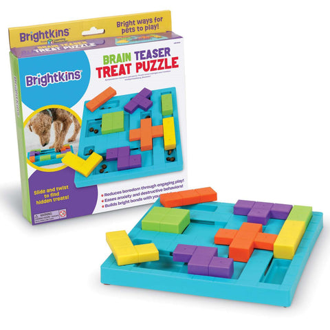 Brightkins Brain Teaser Interactive Dog Treat And Food Puzzle