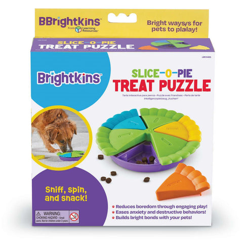 Brightkins Slice Of Pie Interactive Treat And Food Puzzle Toy