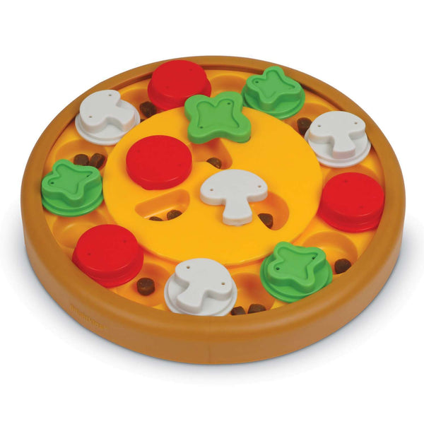 Brightkins Pizza Party! Interactive Dog Treat And Food Puzzle Toy