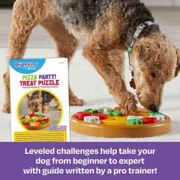 Brightkins Pizza Party! Interactive Dog Treat And Food Puzzle Toy