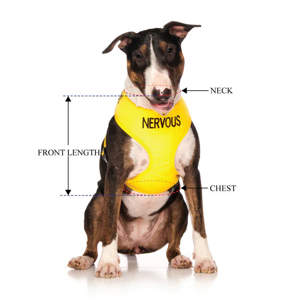 Friendly Dog Collars- NERVOUS- Adjustable Vest Harness