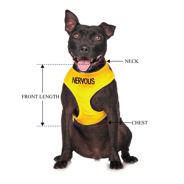 Friendly Dog Collars- NERVOUS- Adjustable Vest Harness