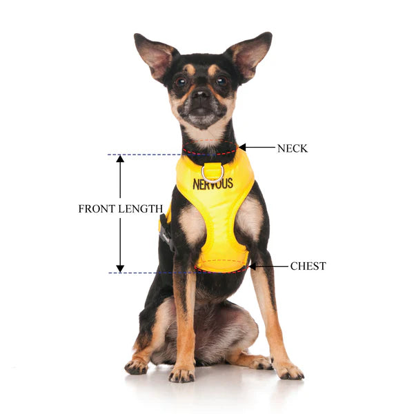 Friendly Dog Collars- NERVOUS- Adjustable Vest Harness