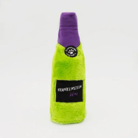 Zippy Paws Halloween Crusherz Frankenstein Wine Dog Toy