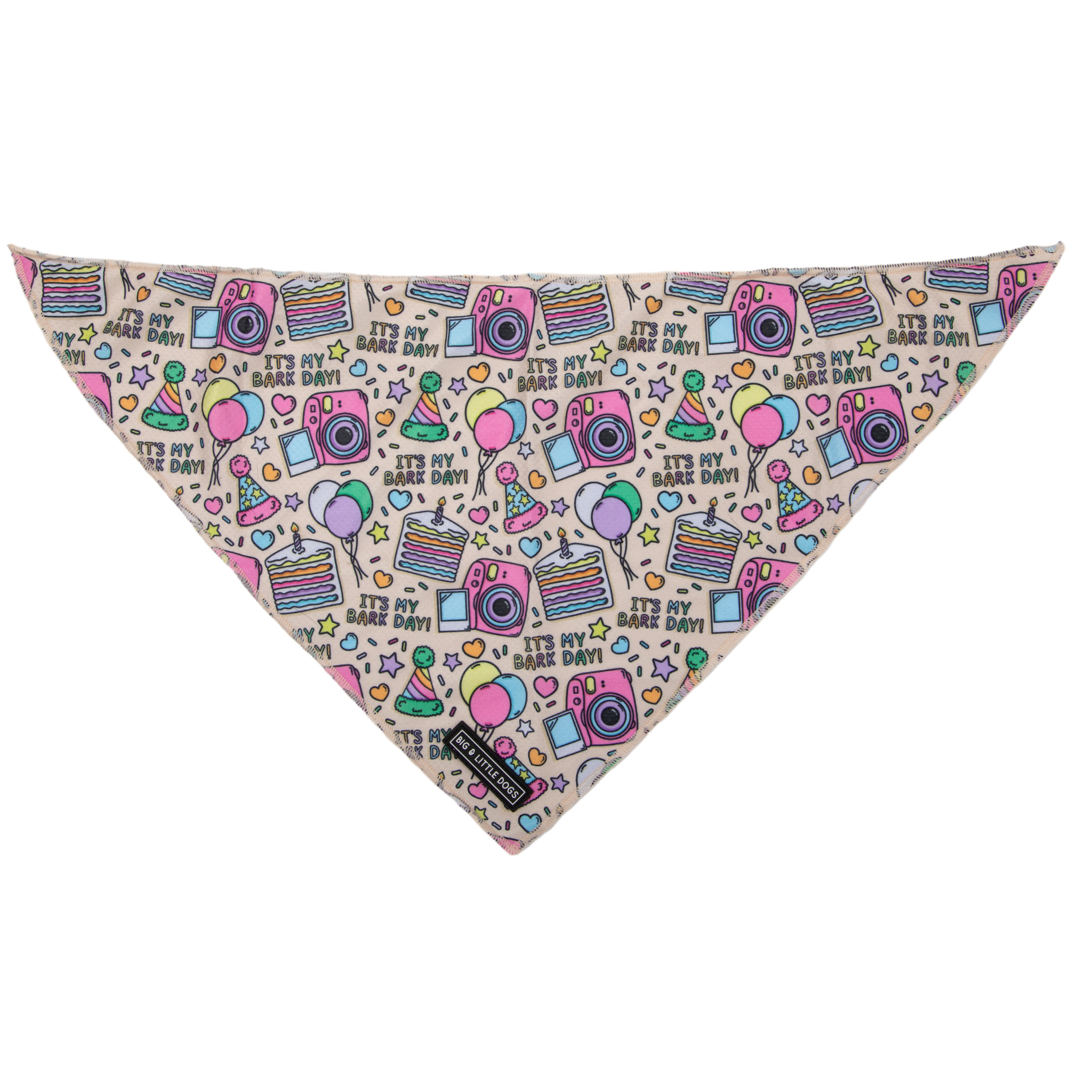 Big and Little Dogs-DOG BANDANA: It's My Bark Day