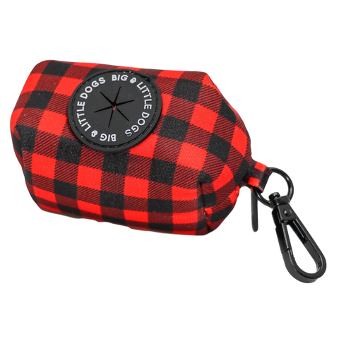 Big and Little Dogs-DOG POOP BAG HOLDER: Plaid to the Bone