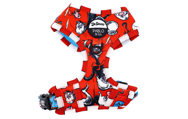 Pabl & Co- Dr. Seuss' The Cat in the Hat: Adjustable Dog Harness