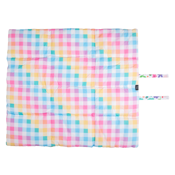 Big And Little Dogs-ON-THE-GO PET MAT: Follow The Rainbow/Rainbow Gingham