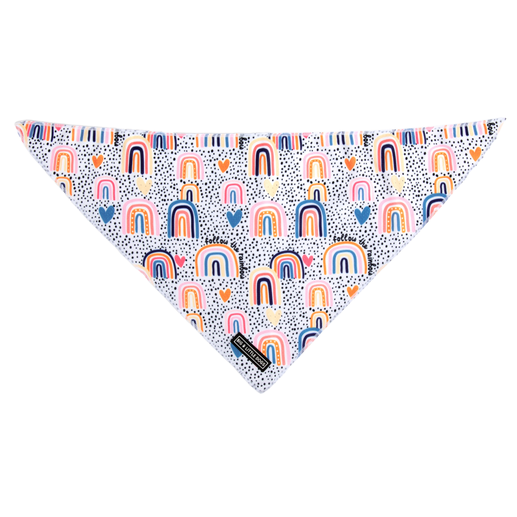 Big and Little Dogs-DOG BANDANA: Chasing Rainbows