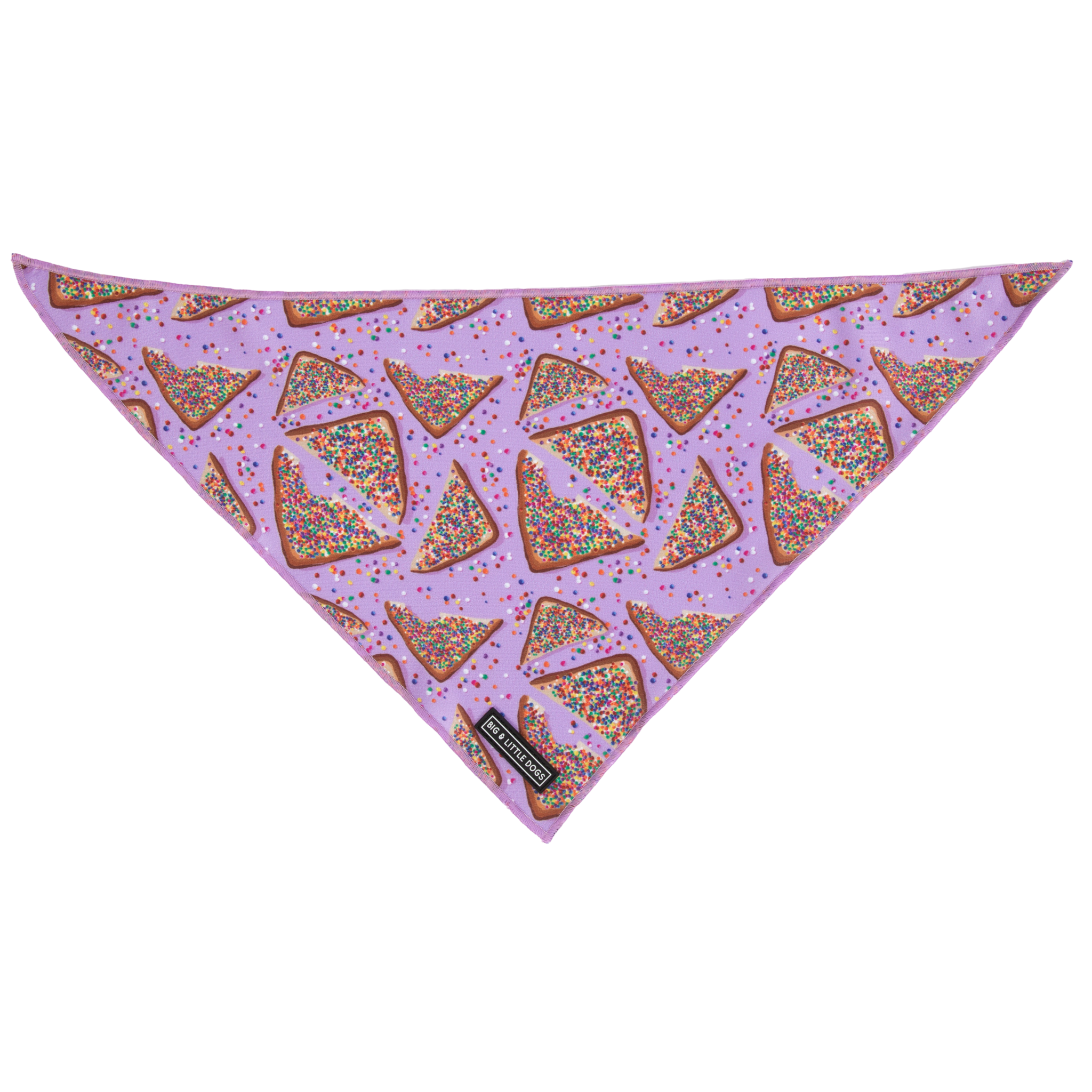 Big and Little Dogs-DOG BANDANA: Purple Fairy Bread