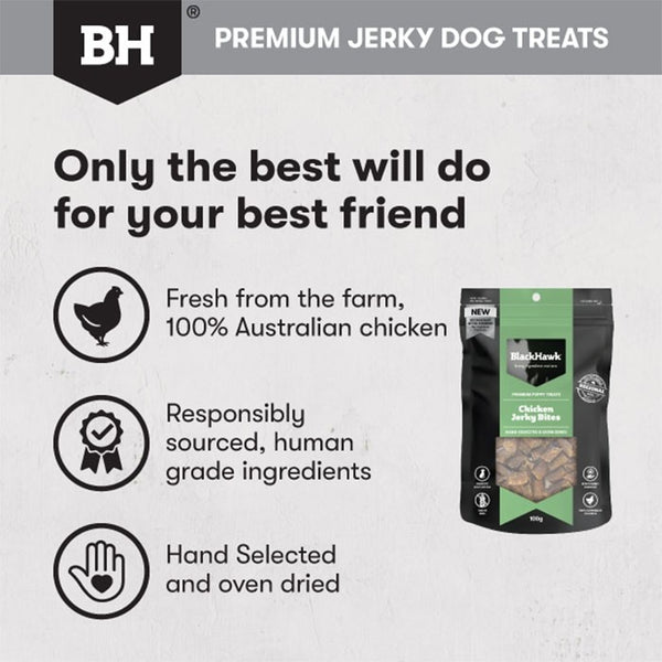 Black Hawk Premium Puppy Bites Chicken Jerky Bites Dog Treats