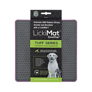 LickiMat Tuff Soother Slow Feeder Mat For Dogs, Entertain and reduce stress in your dog. Licking has shown to have calming affects on dogs. Dog Enrichment.