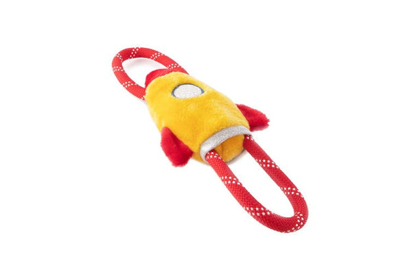 Zippy Paws Rope Tugz® Spaceship Dog Toy