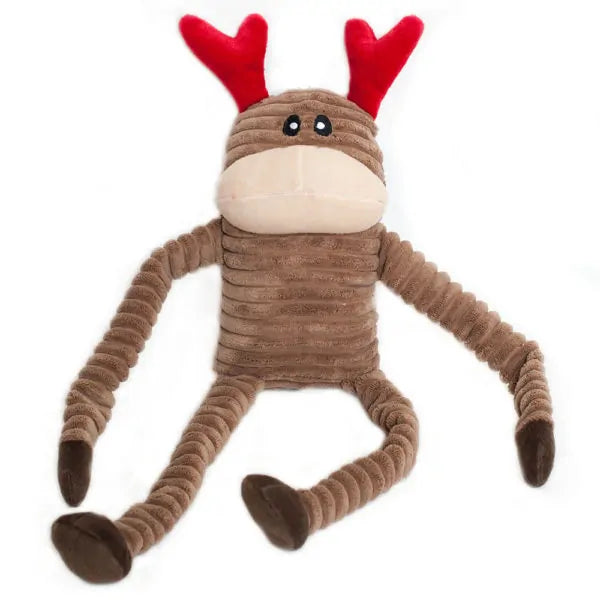 Squeaky reindeer best sale dog toy